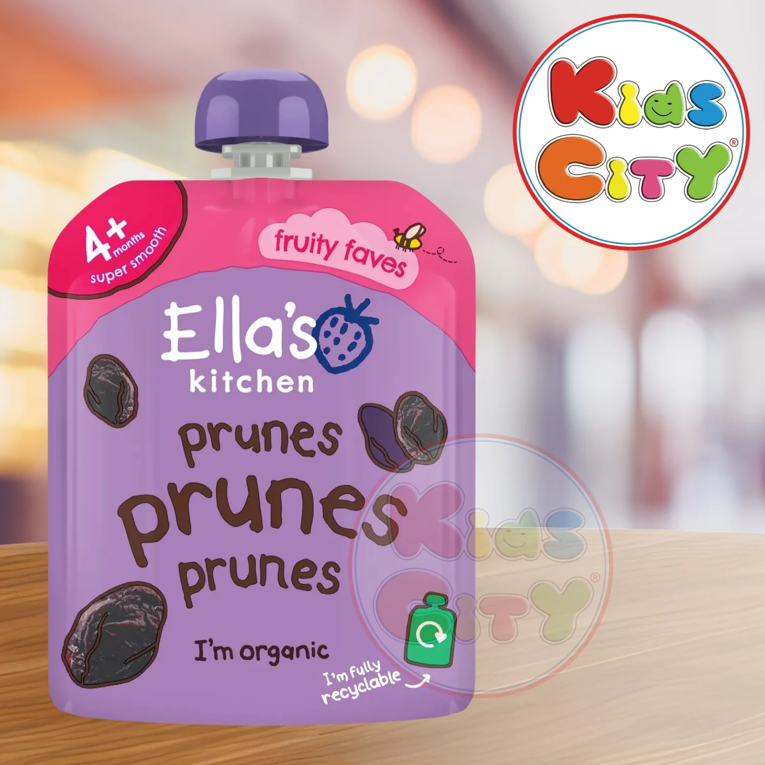 Ella's Kitchen Organic Baby Food Pouch, Prunes Prunes Prunes (4m+) - 70g