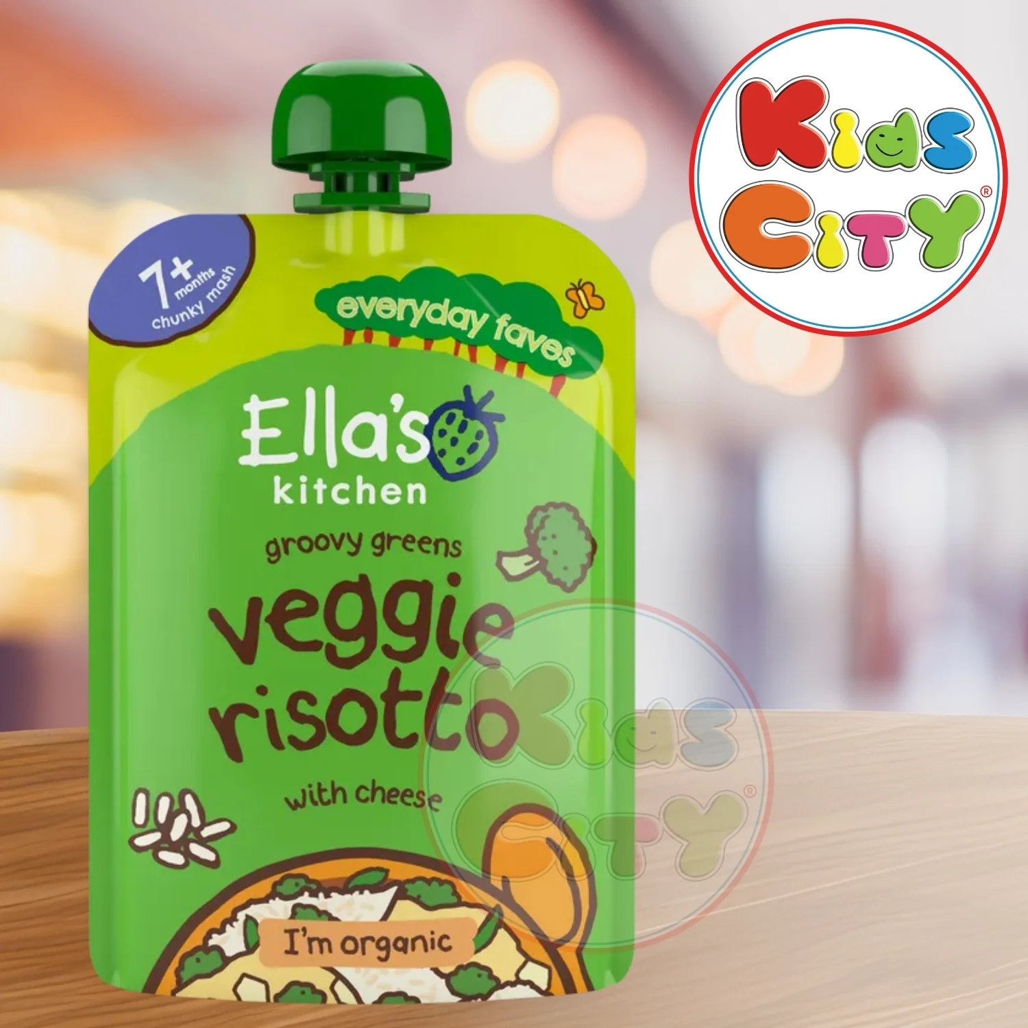 Ella's Kitchen Organic Baby Food Pouch, Veggie Risotto with Cheese (7m+) - 130g