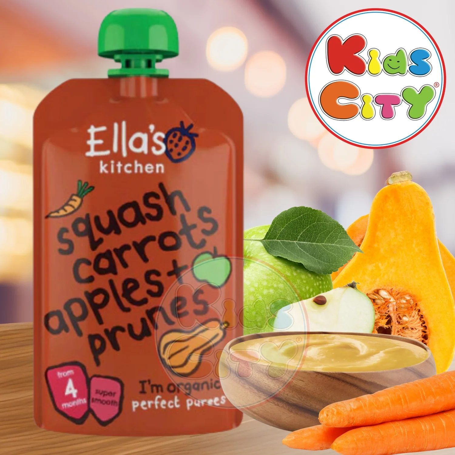 Ellas Kitchen Baby Food Pouch, Apples Carrots, Squash + Prunes (Pack of 1)