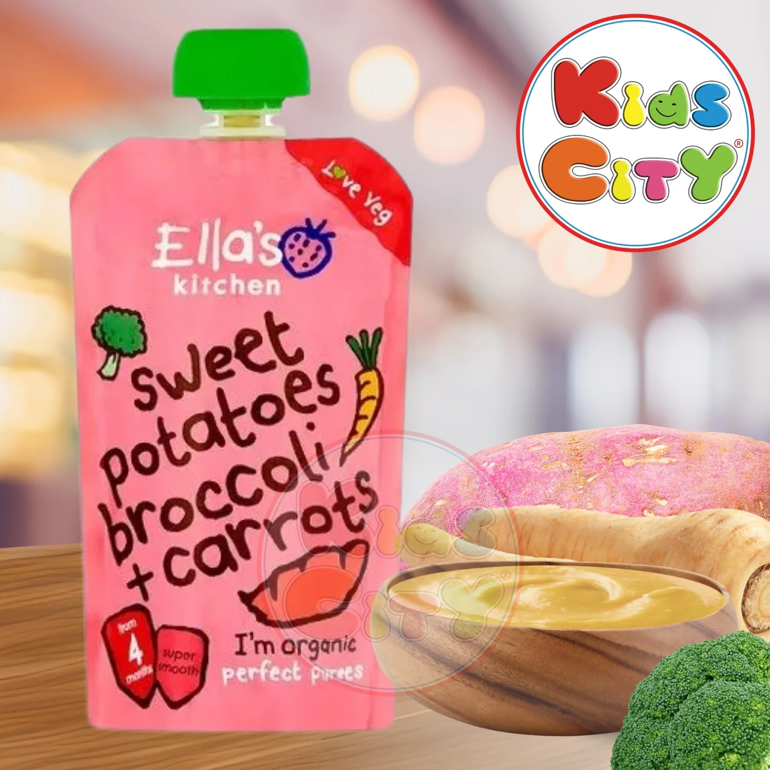 Ellas Kitchen Baby Food Pouch, Sweet Potatoes + Brocolli + Carrots (Pack of 1)