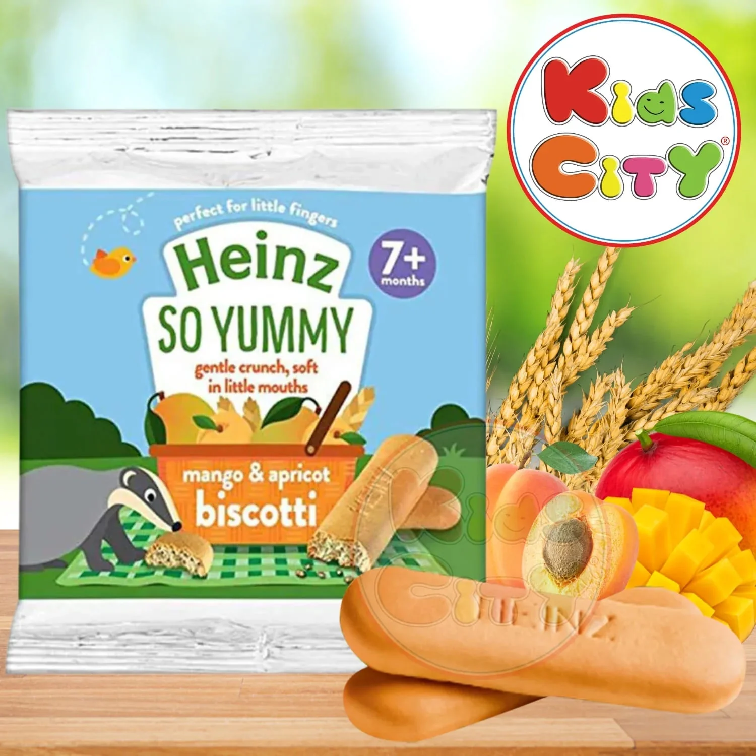 Heinz Biscotti Snack, Mango And Apricot, 60g