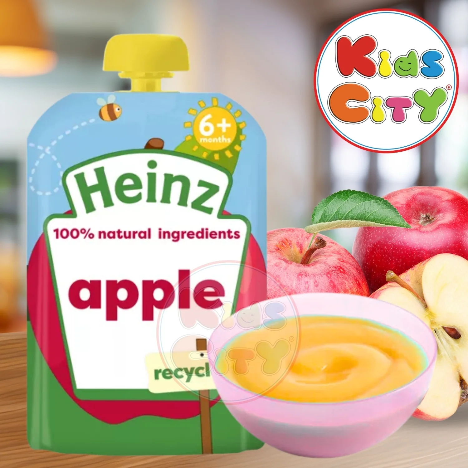 Heinz Baby Food Pouch, Apple (6m+) - 100g