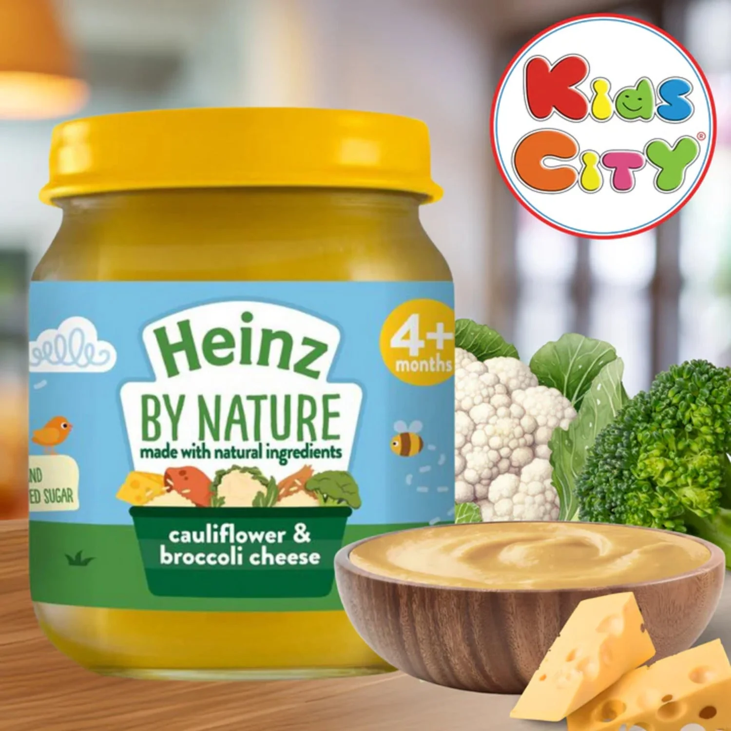 Heinz By Nature Baby Food Pouch Bottle, Cauliflower Broccoli Cheese - 120g