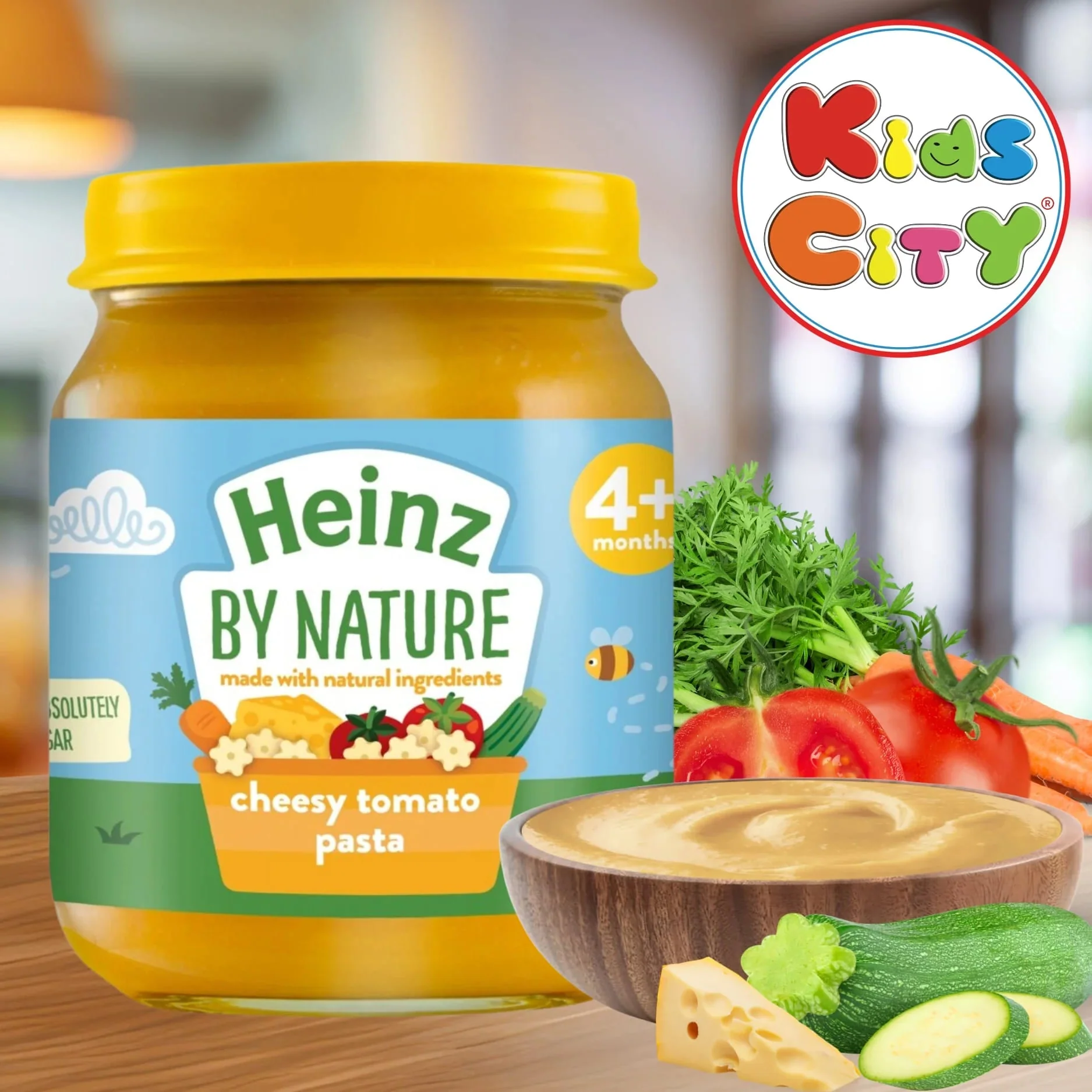Heinz By Nature Baby Food Pouch Bottle, Cheesy Tomato Pasta - 120g