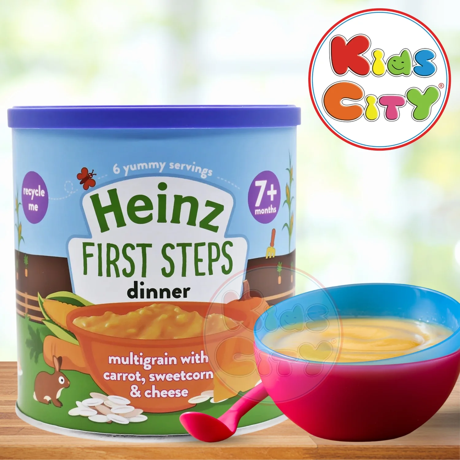 Heinz Baby Cereal, Multigrain with Carrot, Sweetcorn & Cheese (7m+) - 200g
