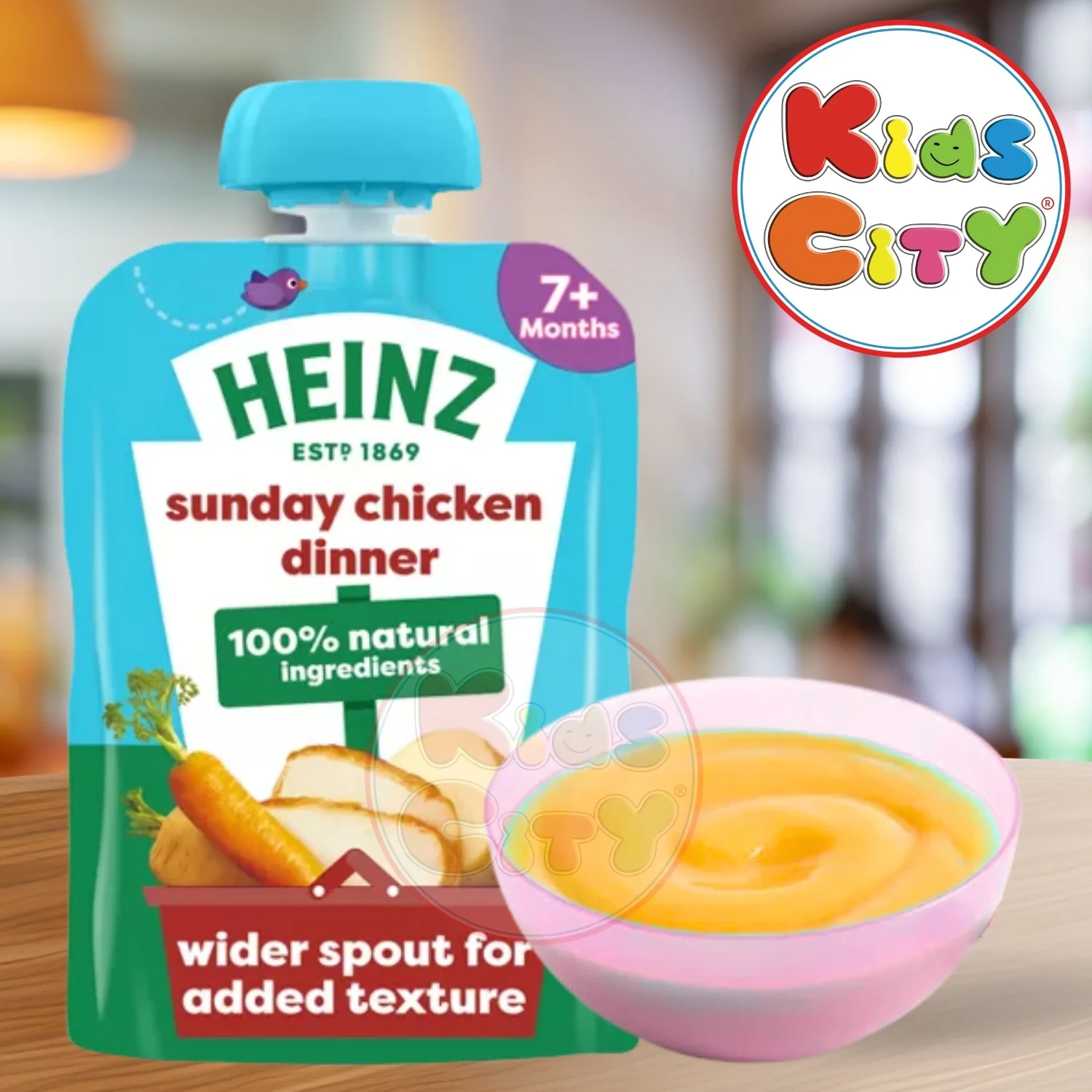 Heinz Baby Food Pouch, Sunday Chicken Dinner (7m+) - 130g