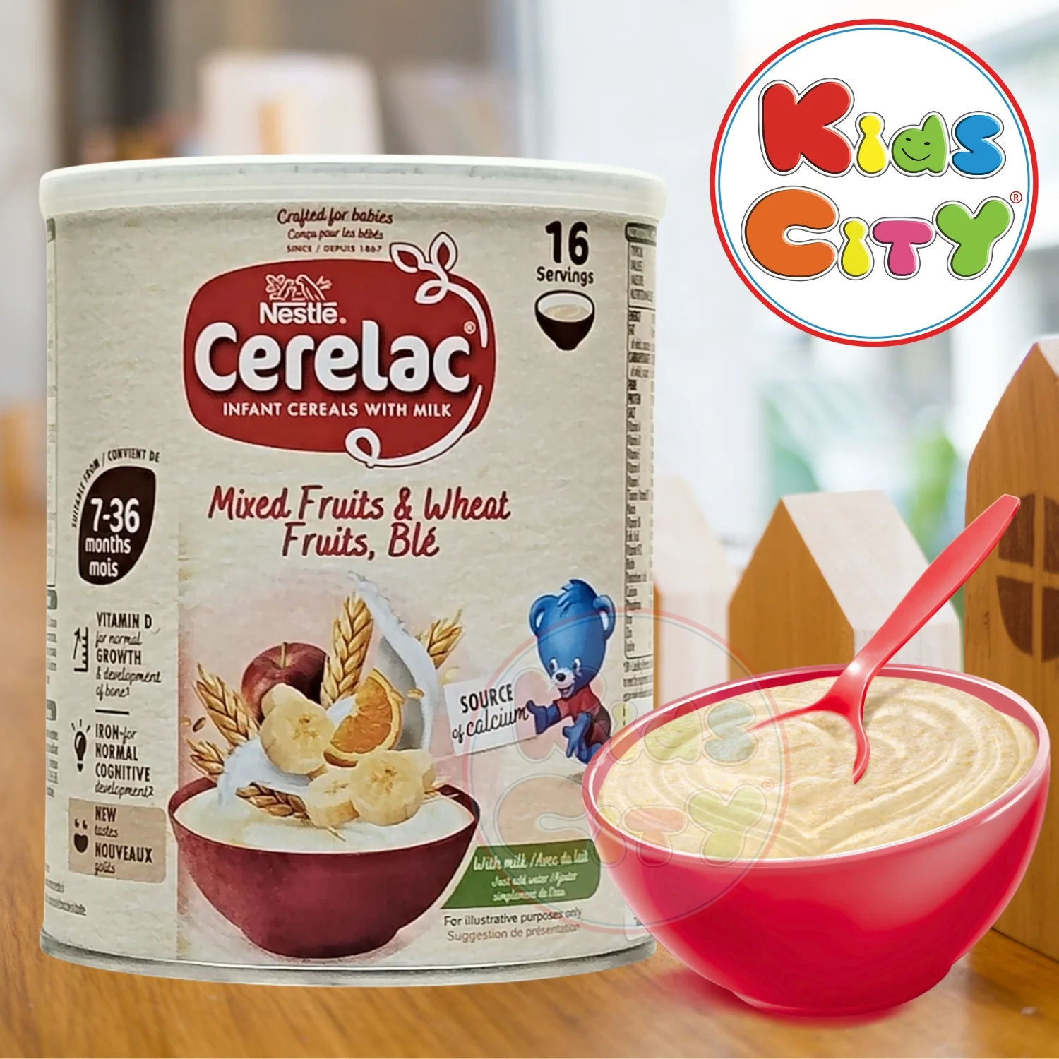 Nestle Cerelac Mixed Fruits & Wheat With Milk (7m+) 400g (Pack of 1)
