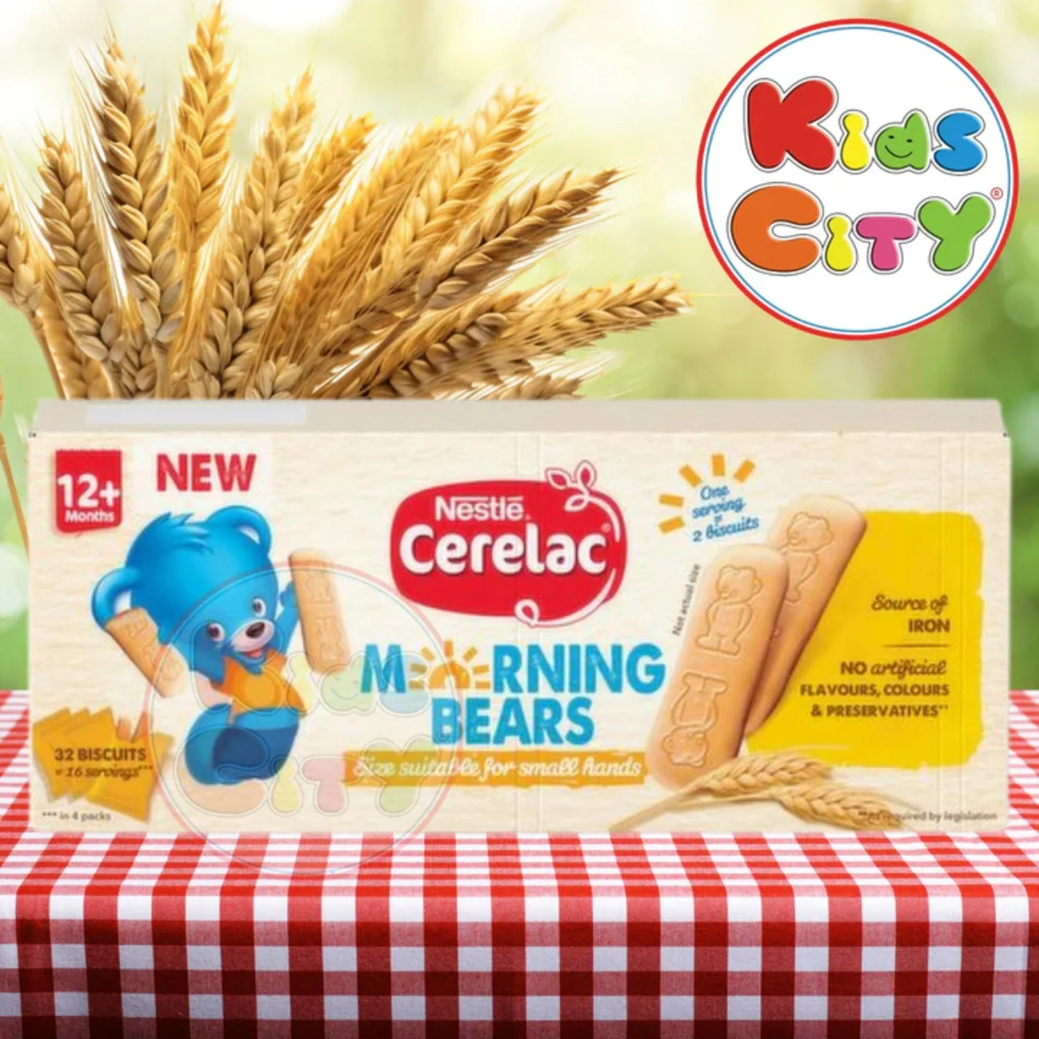 Nestle Cerelac Morning Bears, 36 Biscuits (12m+) - 180g
