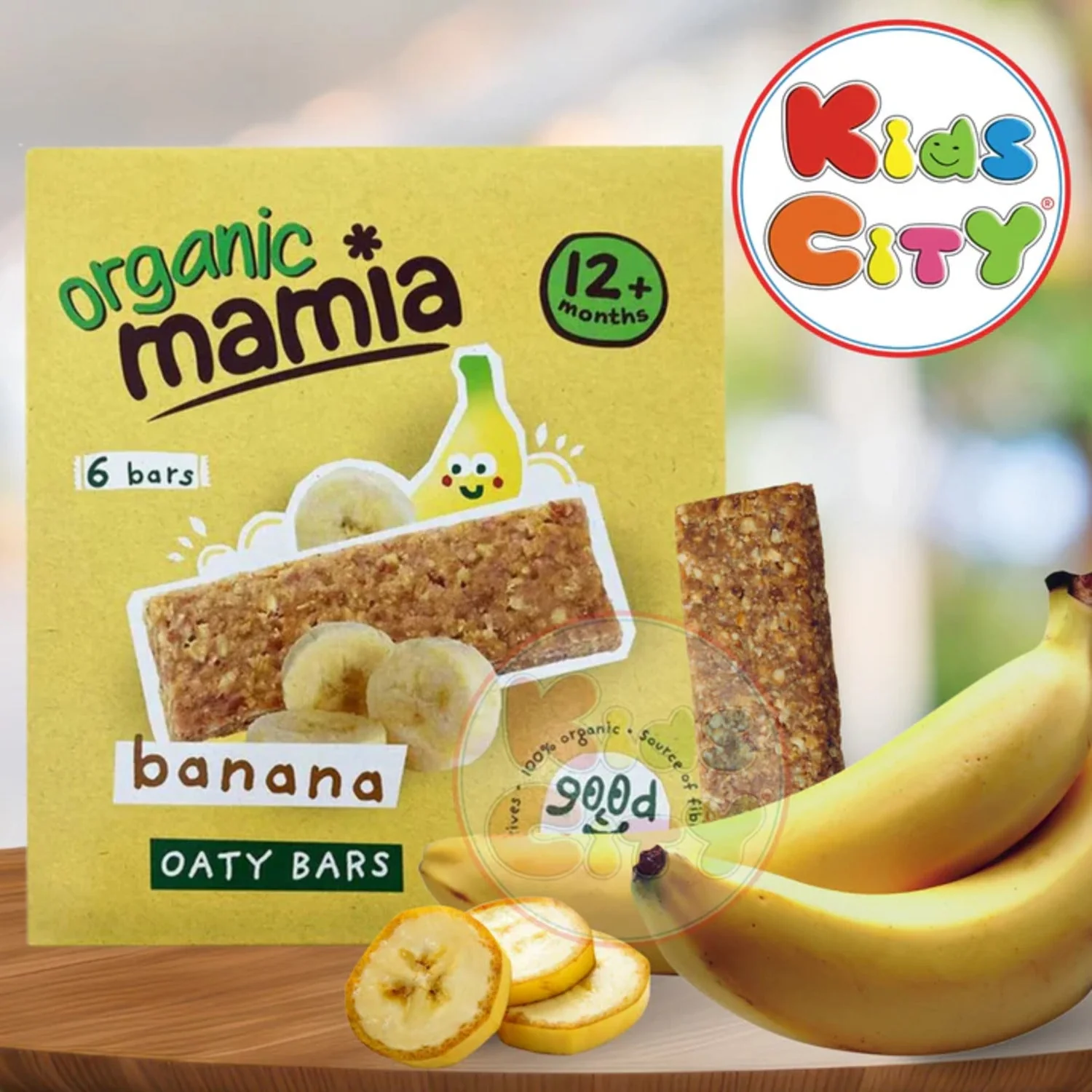 Organic Mamia Banana Oaty Bars (12m+) - 150g