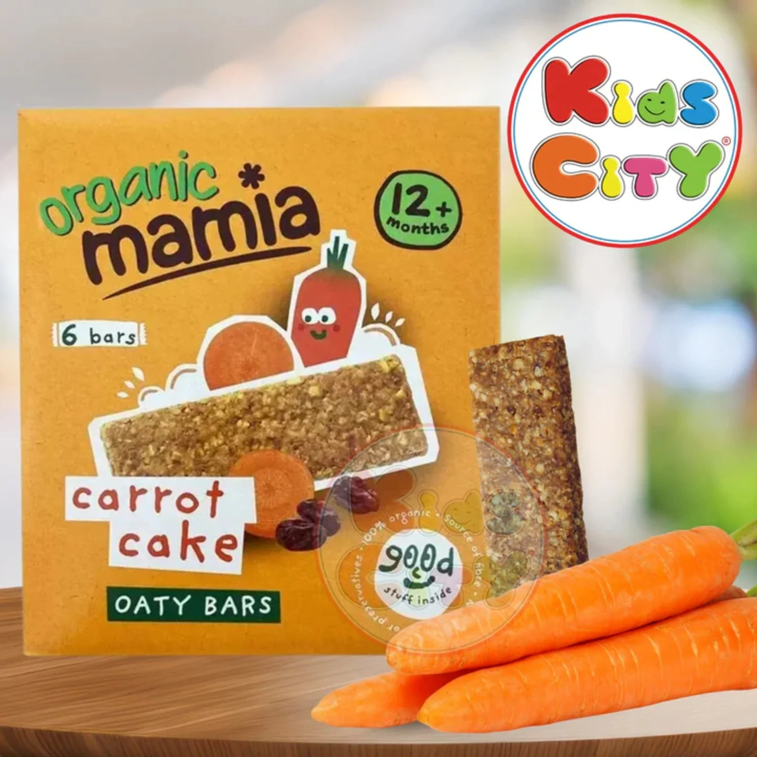 Organic Mamia Carrot Cake Bars (12m+) - 150g