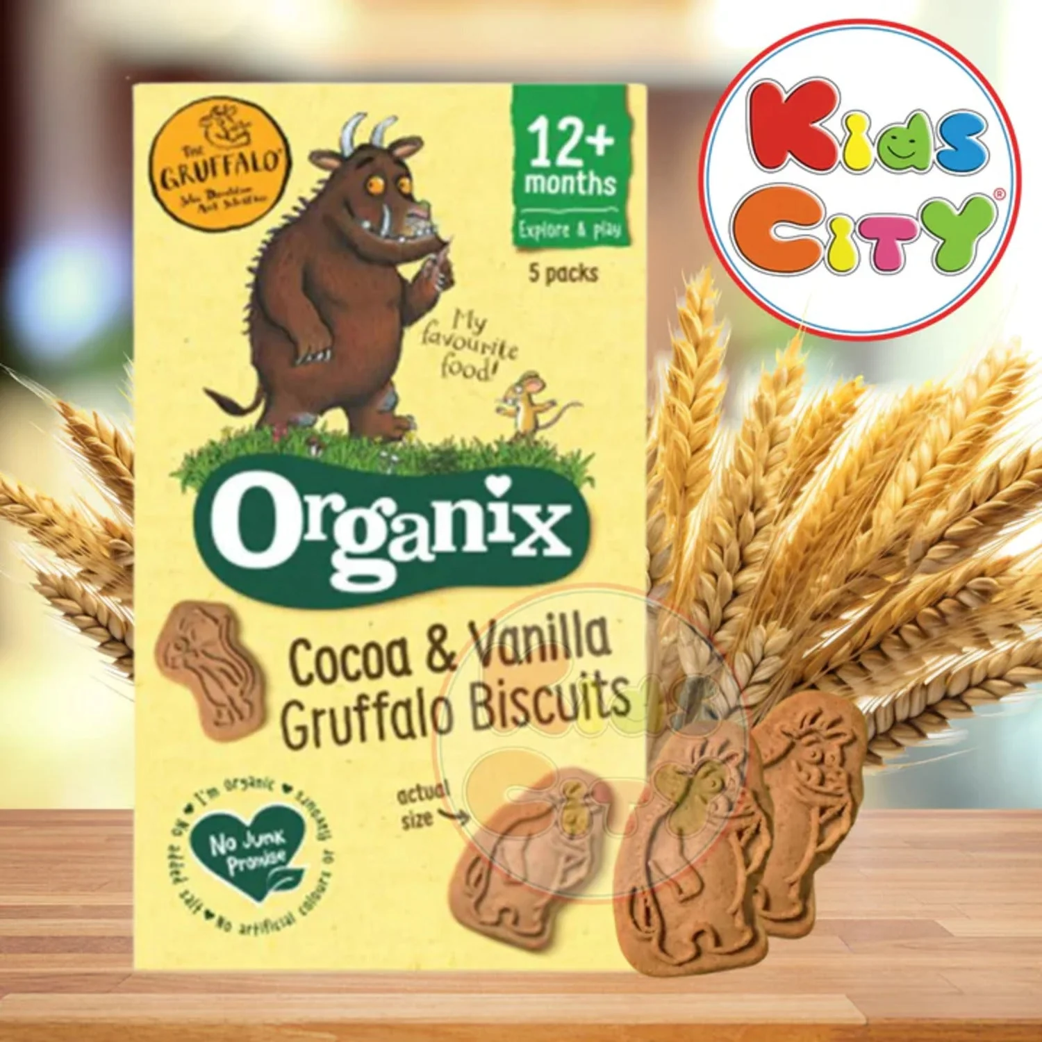 Organix Cocoa & Vanilla Gruffalo Biscuits (12m+) - 100g